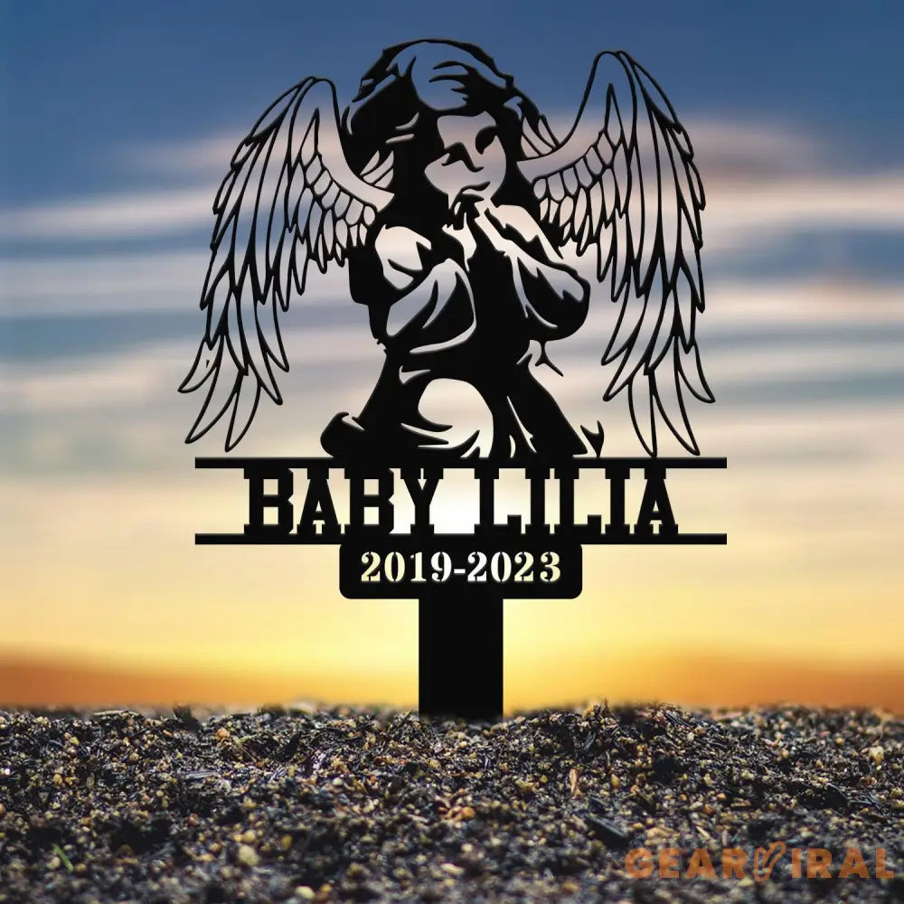 Custom Baby Loss Memorial Stake Personalized Garden Memorial Memorial Plaque Cemetery Stake Remembrance Gift Baby Loss