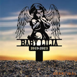 Custom Baby Loss Memorial Stake Personalized Garden Memorial Memorial Plaque Cemetery Stake Remembrance Gift Baby Loss