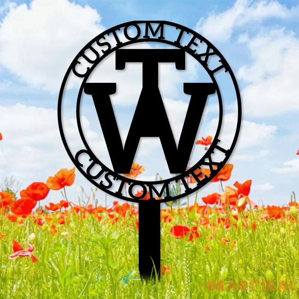 Custom Backlit Sign | Metal Sign | Outdoor Business Metal Stake Personalized Name Yard Sign Outdoor Door Garden Decor