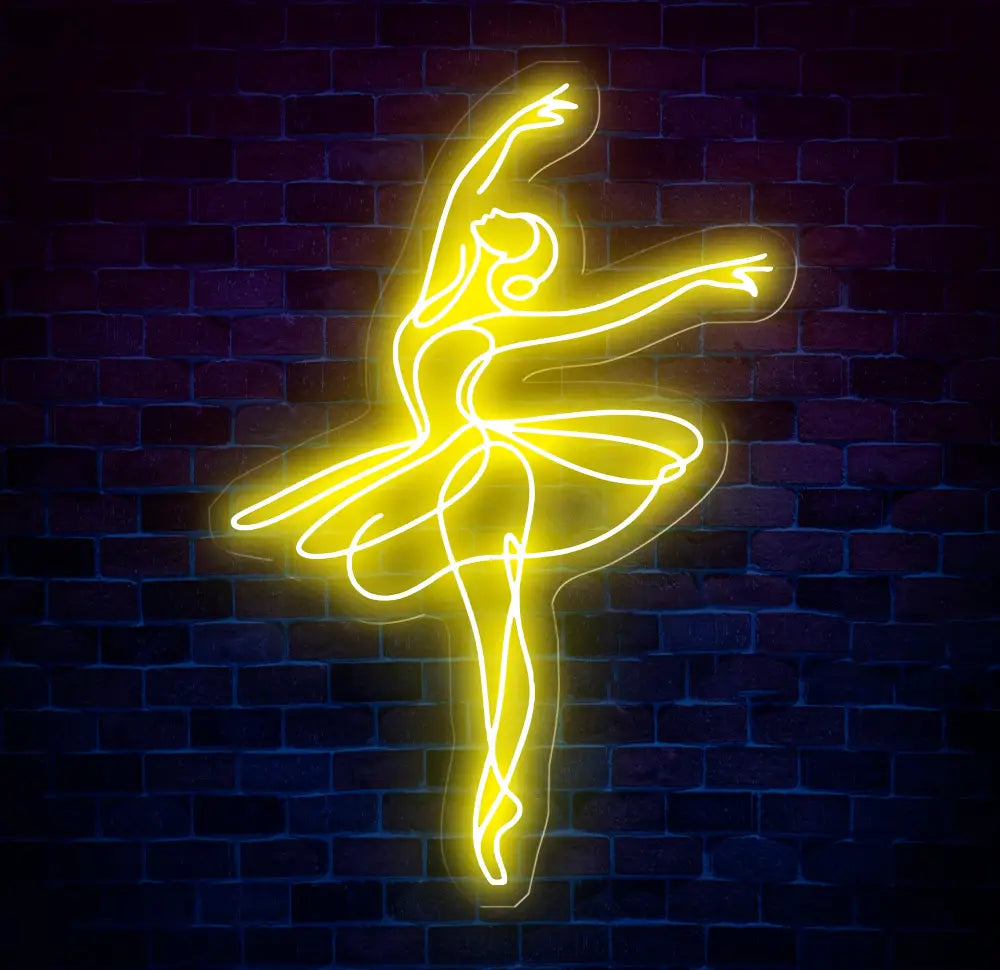 Custom Ballet Name LED Neon Sign - Handmade Wall Light Decor Personalized Ballet Dancer Gifts Custom Neon Sign for