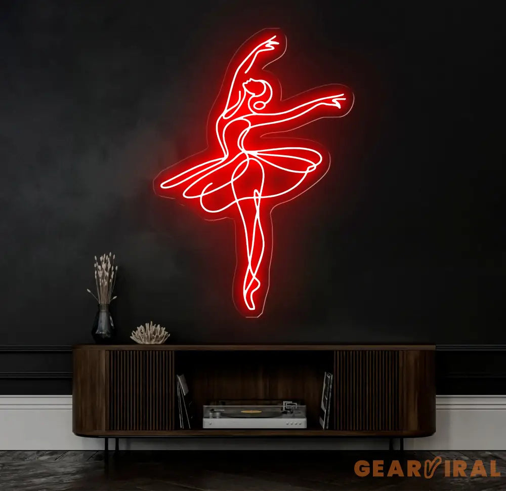Custom Ballet Name LED Neon Sign - Handmade Wall Light Decor Personalized Ballet Dancer Gifts Custom Neon Sign for