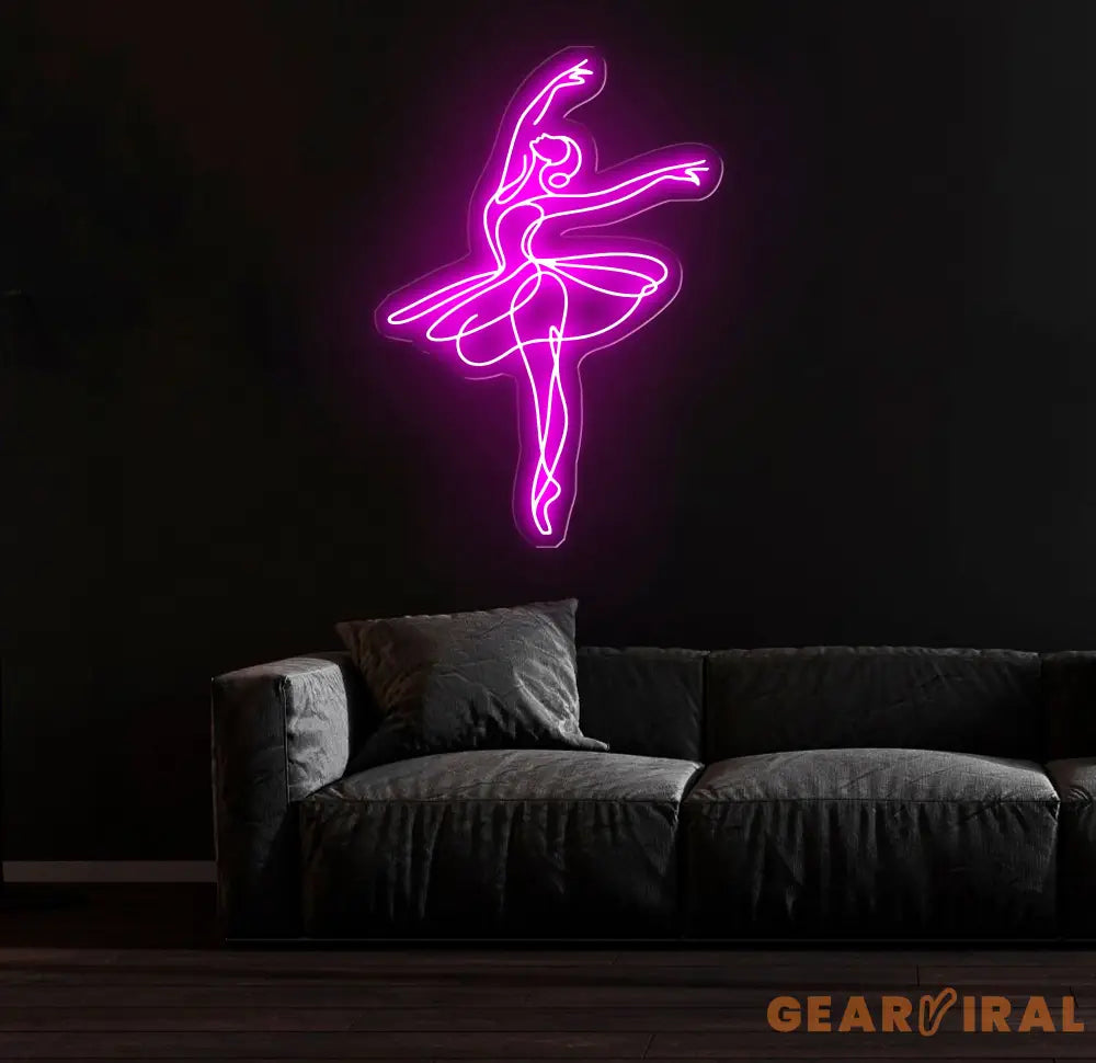 Custom Ballet Name LED Neon Sign - Handmade Wall Light Decor Personalized Ballet Dancer Gifts Custom Neon Sign for