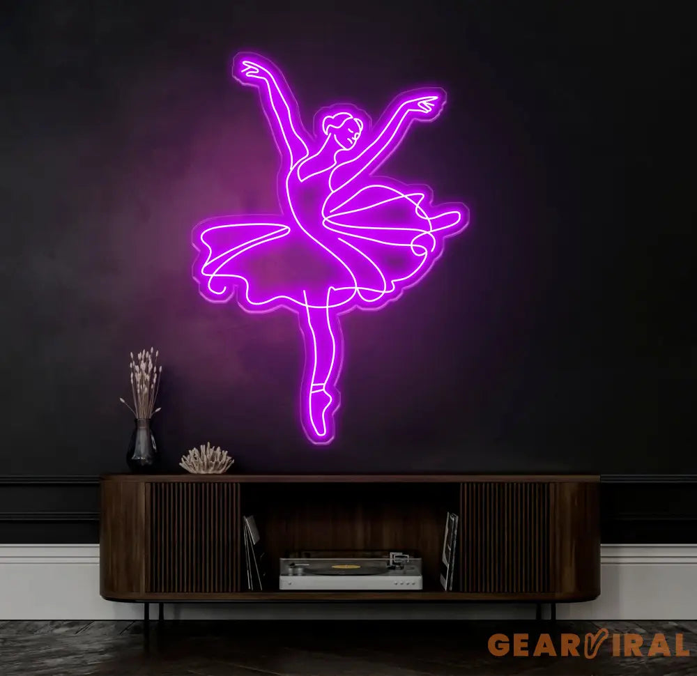 Custom Ballet Name LED Neon Sign - Handmade Wall Light Decor Personalized Ballet Dancer Gifts Custom Neon Sign for