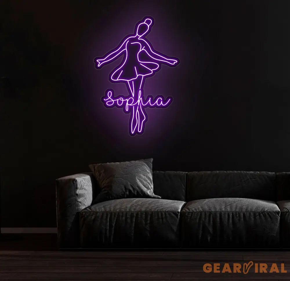 Custom Ballet Name LED Neon Sign - Handmade Wall Light Decor Personalized Ballet Dancer Gifts Custom Neon Sign for