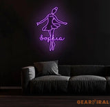 Custom Ballet Name LED Neon Sign - Handmade Wall Light Decor Personalized Ballet Dancer Gifts Custom Neon Sign for