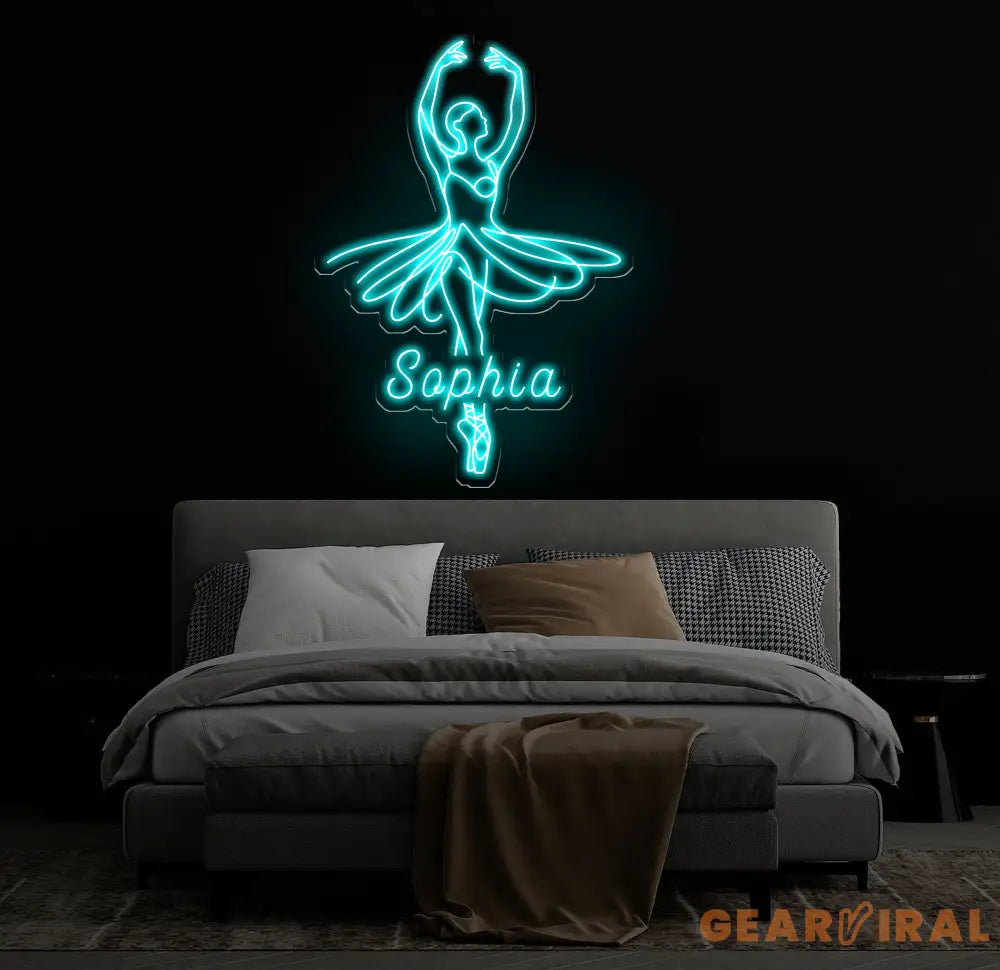 Custom Ballet Name LED Neon Sign - Handmade Wall Light Decor Personalized Ballet Dancer Gifts Custom Neon Sign for