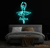 Custom Ballet Name LED Neon Sign - Handmade Wall Light Decor Personalized Ballet Dancer Gifts Custom Neon Sign for