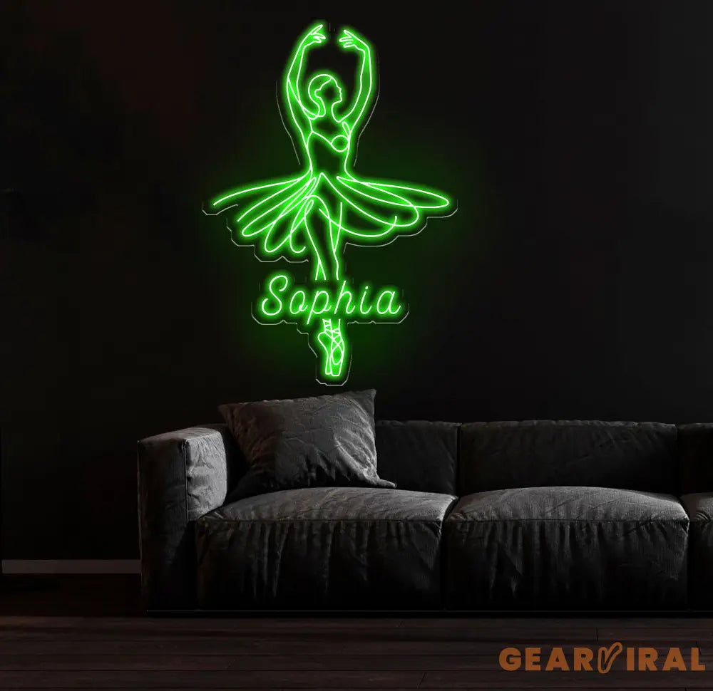 Custom Ballet Name LED Neon Sign - Handmade Wall Light Decor Personalized Ballet Dancer Gifts Custom Neon Sign for