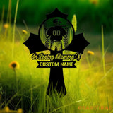 Custom Baseball Memorial Plaque Cross Stake Personalized Baseball Grave Marker Remembrance Stake Garden Decor Sympathy