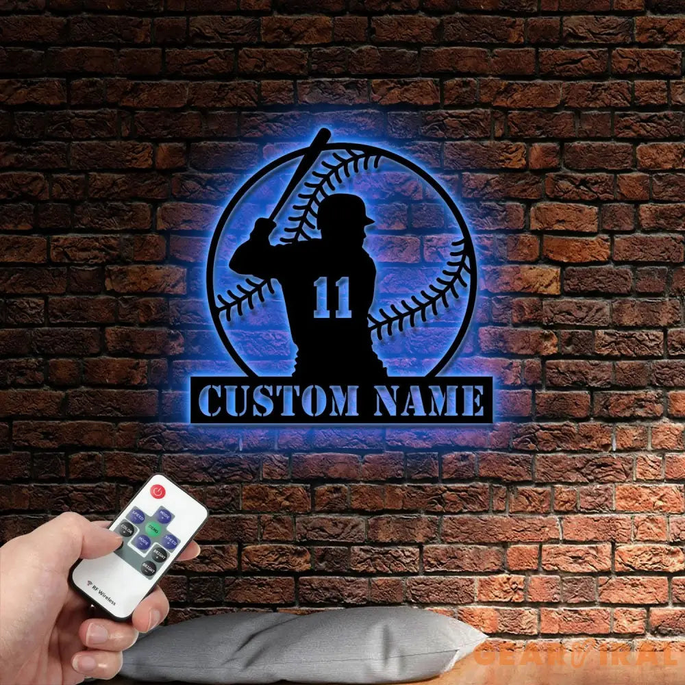 Custom Baseball Metal Sign Custom Baseball Sign Personalized Baseball Wall Decor Baseball Jersey Baseball Decor