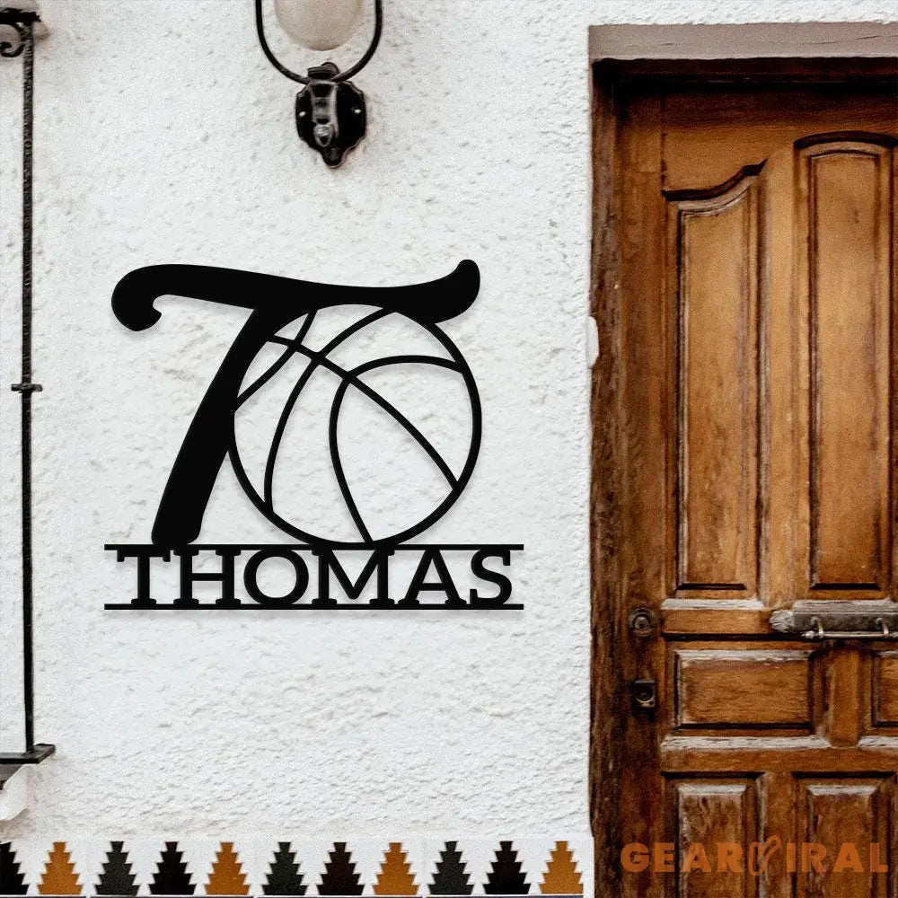 Custom Baseball Metal Sign with LED Lights Personalized Family Name Sign Outdoor Door Decor Personalized Wall Art