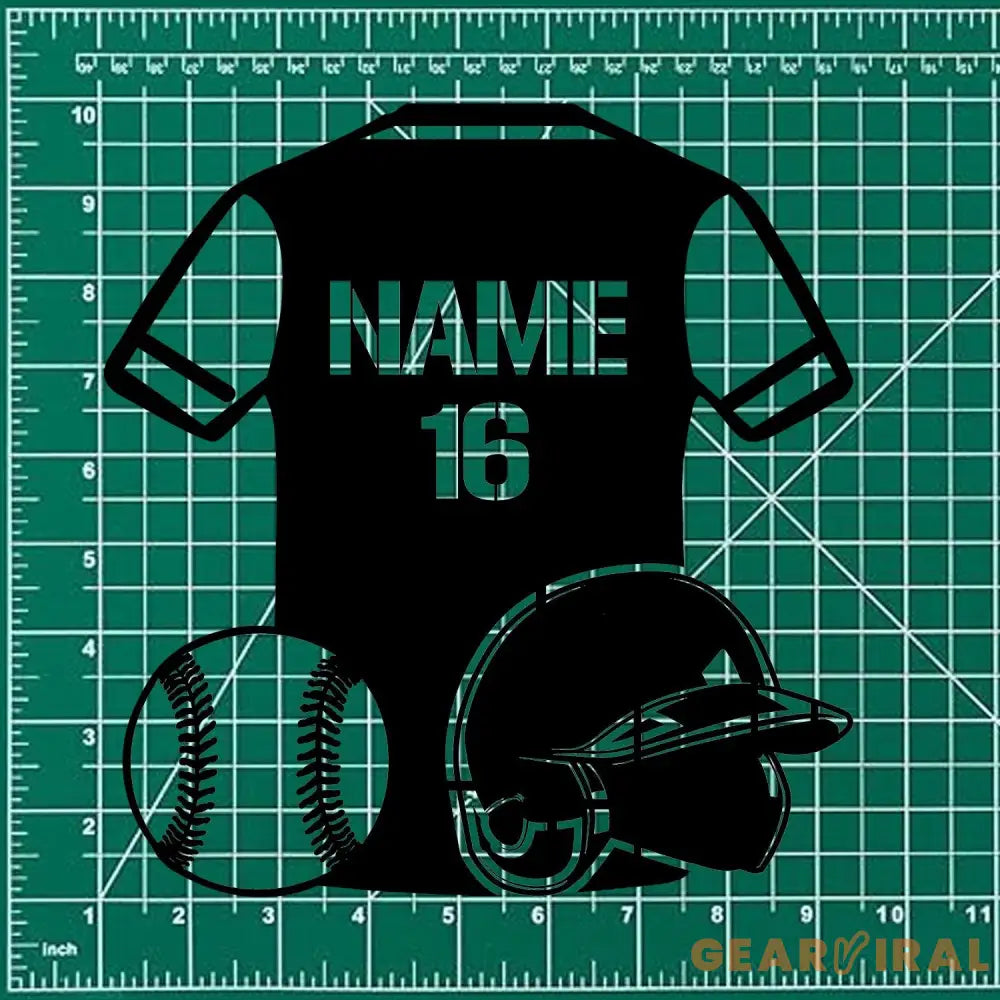 Custom Baseball Metal Sign with LED Lights Personalized Family Name Metal Sign Wall Decor Personalized Wall Art