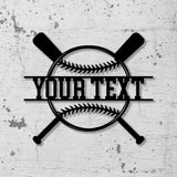 Custom Baseball Metal Wall Art LED Light Personalized Softball Player Name Sign Softball Player Name Sign Decor Vs2