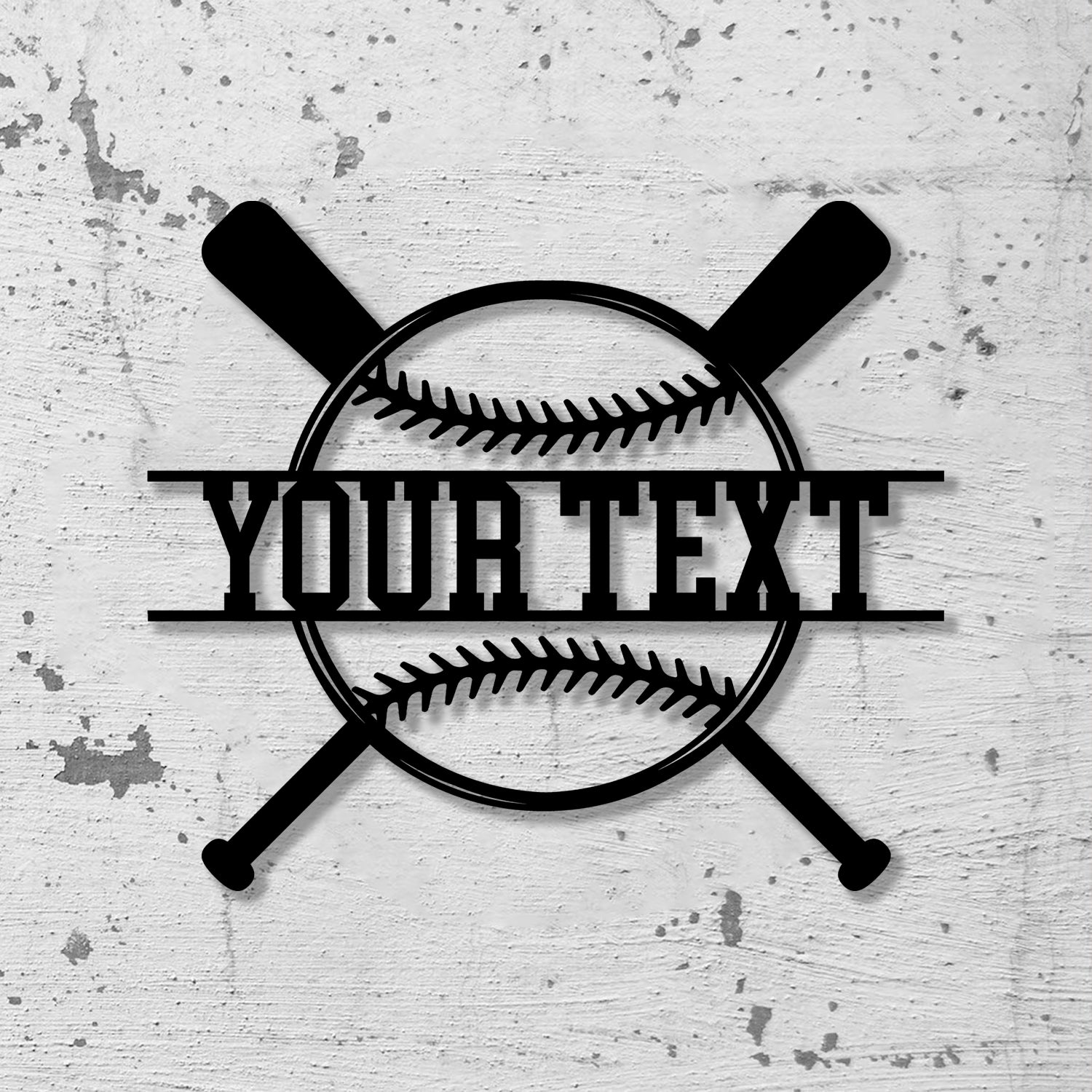Custom Baseball Metal Wall Art LED Light, Personalized Softball Player Name Sign, Softball Player Name Sign Decor Vs2 - Gearviral