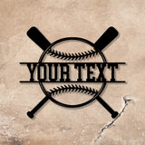 Custom Baseball Metal Wall Art LED Light, Personalized Softball Player Name Sign, Softball Player Name Sign Decor Vs2 - Gearviral