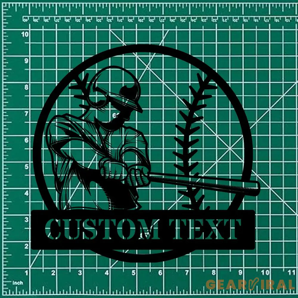 Custom Baseball Name Decor Room Metal Sign with LED Lights Personalized Family Name Metal Sign Personalized Wall Art