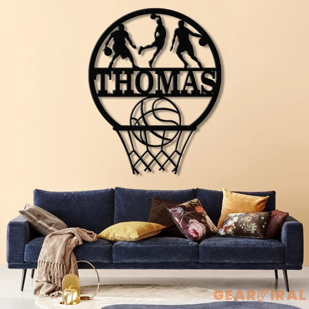Custom Basketball LED Light Sports Wall Sign with Name and Number Ideal Gift for Athletes Nursery Decor Kids Name Sign