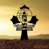 Custom Basketball Memorial Plaque Cross Stake Personalized Basketball Grave Marker Remembrance Stake Garden Decor