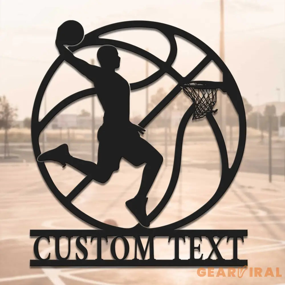 Custom Basketball Metal Wall Art LED Light - Personalized Player Lover Sign Home Decor - Ideal for Home Decor & Gift