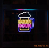 Custom Beer Hour Neon Bar Sign Personalized Bar Club Neon Signs Neon Sign Home Bar Decor Bar Decoration Neon Lights