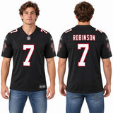 Custom Bijan Robinson Atlanta Falcons Fan Inspired Alternate Throwback Premium F.U.S.E. Stitched Premium Limited Jersey - Black