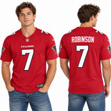 Custom Bijan Robinson Atlanta Falcons Fan Inspired Alternate Throwback Premium F.U.S.E. Stitched Premium Limited Jersey - Black