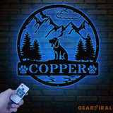 Custom Blood Hound Metal Sign Dog Name Sign Hunting Dog Custom Sign Blood Hound Wall Decor Dog Lovers Wall Art Pet