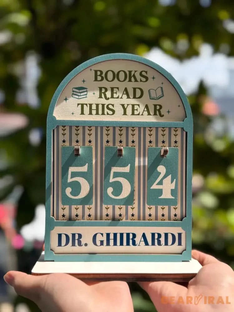 Custom Books Read This Year Tracker,Books Read Counter,Bookshelf Decor,Book Tracker,Reader,Book Lover,Bookish Gift,Book End,Library Sign