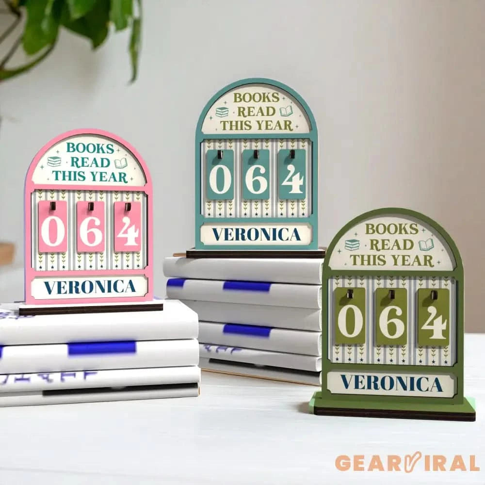Custom Books Read This Year Tracker,Books Read Counter,Bookshelf Decor,Book Tracker,Reader,Book Lover,Bookish Gift,Book End,Library Sign