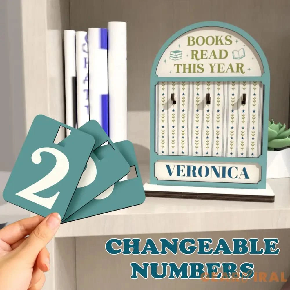 Custom Books Read This Year Tracker,Books Read Counter,Bookshelf Decor,Book Tracker,Reader,Book Lover,Bookish Gift,Book End,Library Sign