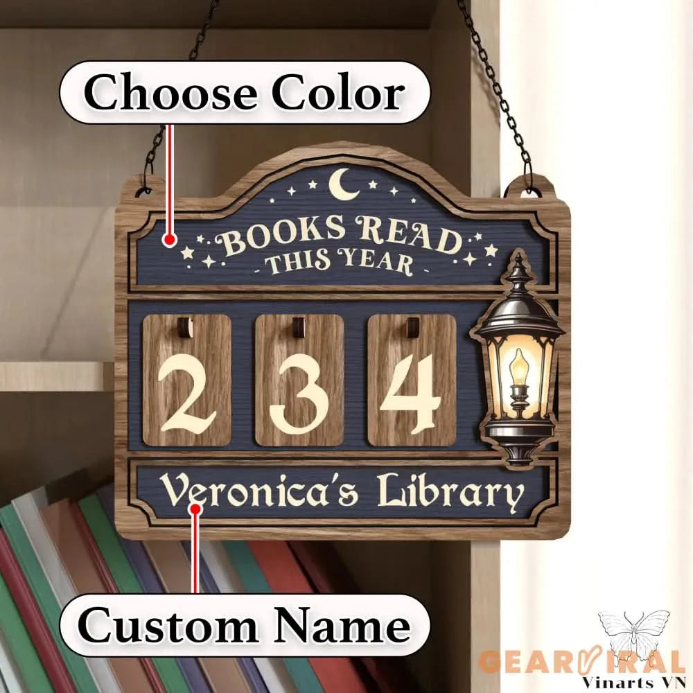 Custom Books Read Tracker,Book Read This Year Counter,Flower Book Suncatcher,Bookshelf Library Decor,Reader Gift,Bookish,Book Lover,Book End