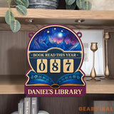 Custom Books Read Tracker, Books Read This Year, Bookshelf Counter with Name, Bookish Decor, Reader Gift, Birthday Gift for Book Lover