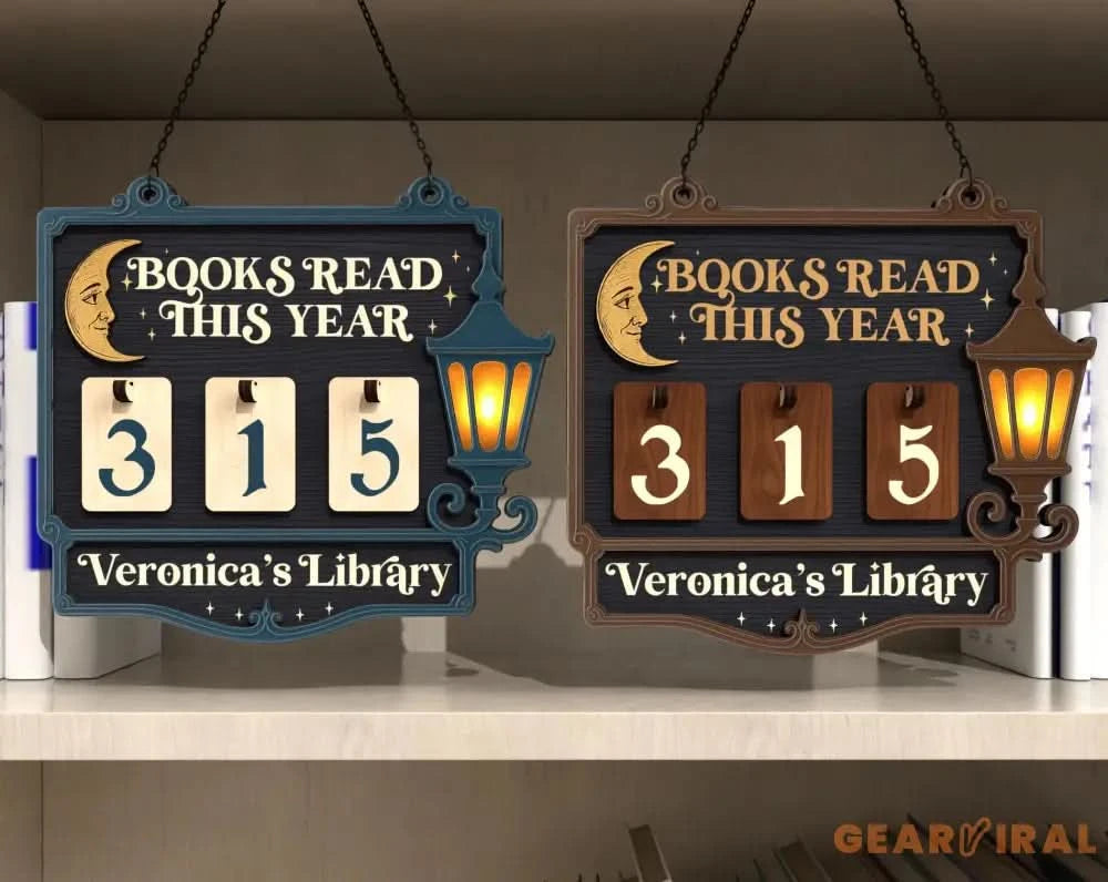 Custom Books Read Tracker,Books Read This Year Counter,Book Tracker,Library Sign,Bookshelf Decor,Book Lover,Reader Gift,Bookish,Book Ends