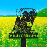 Custom Boxer Dog Memorial Stake Sign - Boxer Loss - Pet Grave Markers Sign - Pet Metal With Stake | GearViral