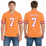 Custom Bucky Irving Tampa Bay Buccaneers Fan Inspired Alternate 2 Throwback Premium F.U.S.E. Premium Limited Jersey - Orange