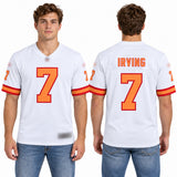 Custom Bucky Irving Tampa Bay Buccaneers Fan Inspired Game Jersey - White