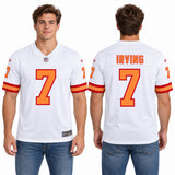 Custom Bucky Irving Tampa Bay Buccaneers Fan Inspired Alternate 2 Throwback Premium F.U.S.E. Premium Limited Jersey - Orange