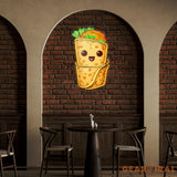 Custom Burrito Mexican Food Restaurant Decor Artwork Led Neon Sign Light