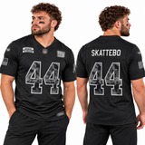 Custom Cam Skattebo New York Giants Fan Inspired 2026 Salute to Service Stitched Premium Limited Jersey - Black