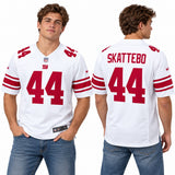 Custom Cam Skattebo New York Giants Fan Inspired Game Jersey - White