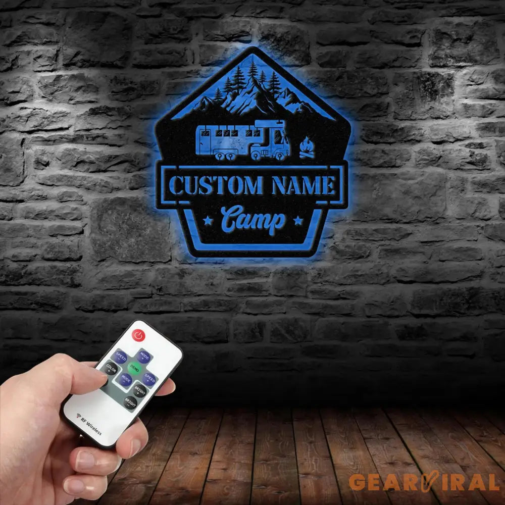 Custom Camping Name Metal Wall Art For Campsite Decor Happy Campers Sign Camper Gift Camping Sign Happy Campers Sign