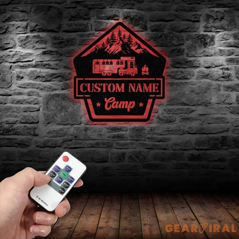 Custom Camping Name Metal Wall Art For Campsite Decor Happy Campers Sign Camper Gift Camping Sign Happy Campers Sign