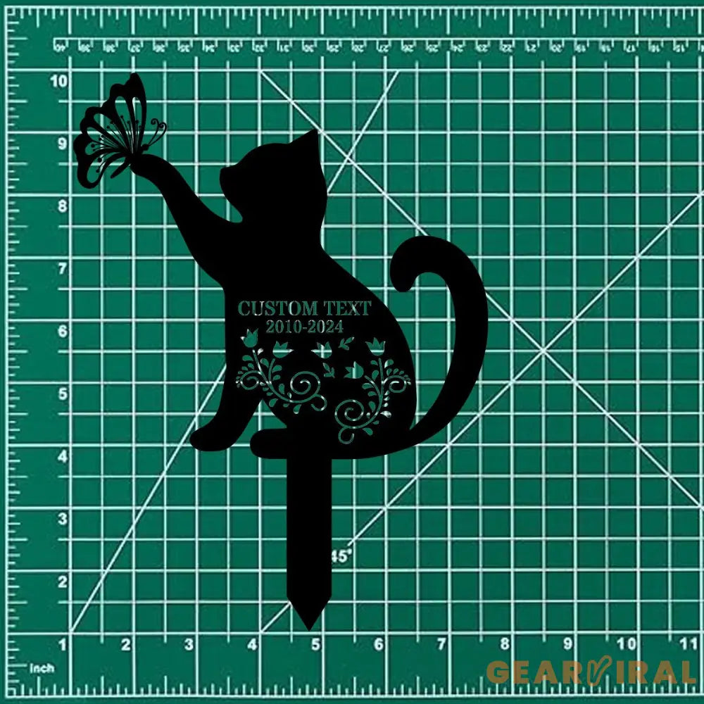 Custom Cat Breed Metal Sign Cat Memorial Plaque Cat Grave Marker Personalized Cat Garden Sign Pet Loss Gift Remembrance