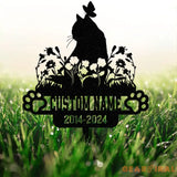 Custom Cat Memorial Stake Metal Stake Cat Loss Sympathy Sign Pet Grave Markers Remembrance Stake Garden Decor Flower Cat