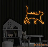 Custom Cat Name Neon Sign Cat Neon Sign Personalized Neon sign Cat Decor Kids Room Decor Gift For Kids Birthday Party