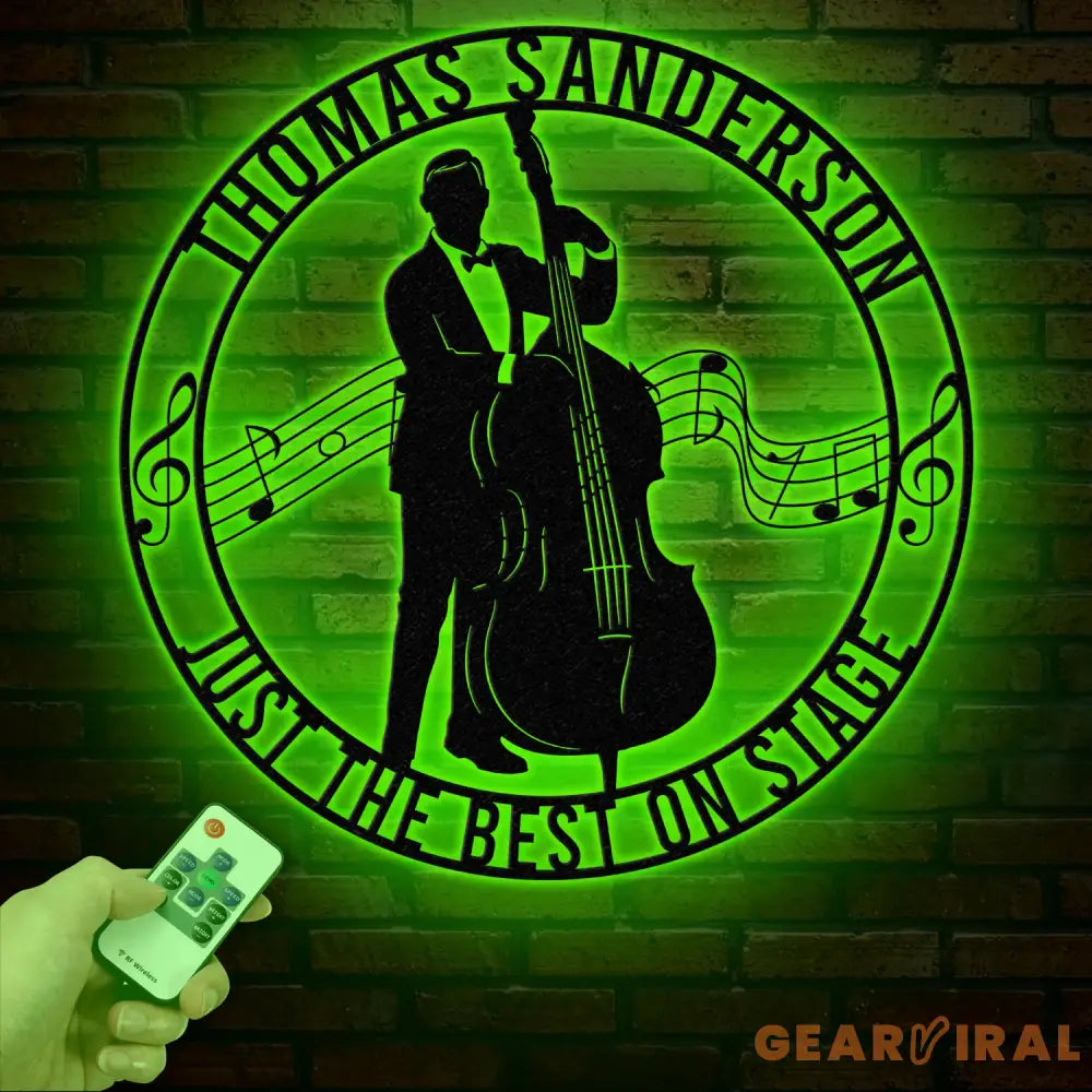 Custom Cello Player Name Metal Sign Personalized Musician Wall Decor Music Entertainer Gift Cello Artist Wall Hanging