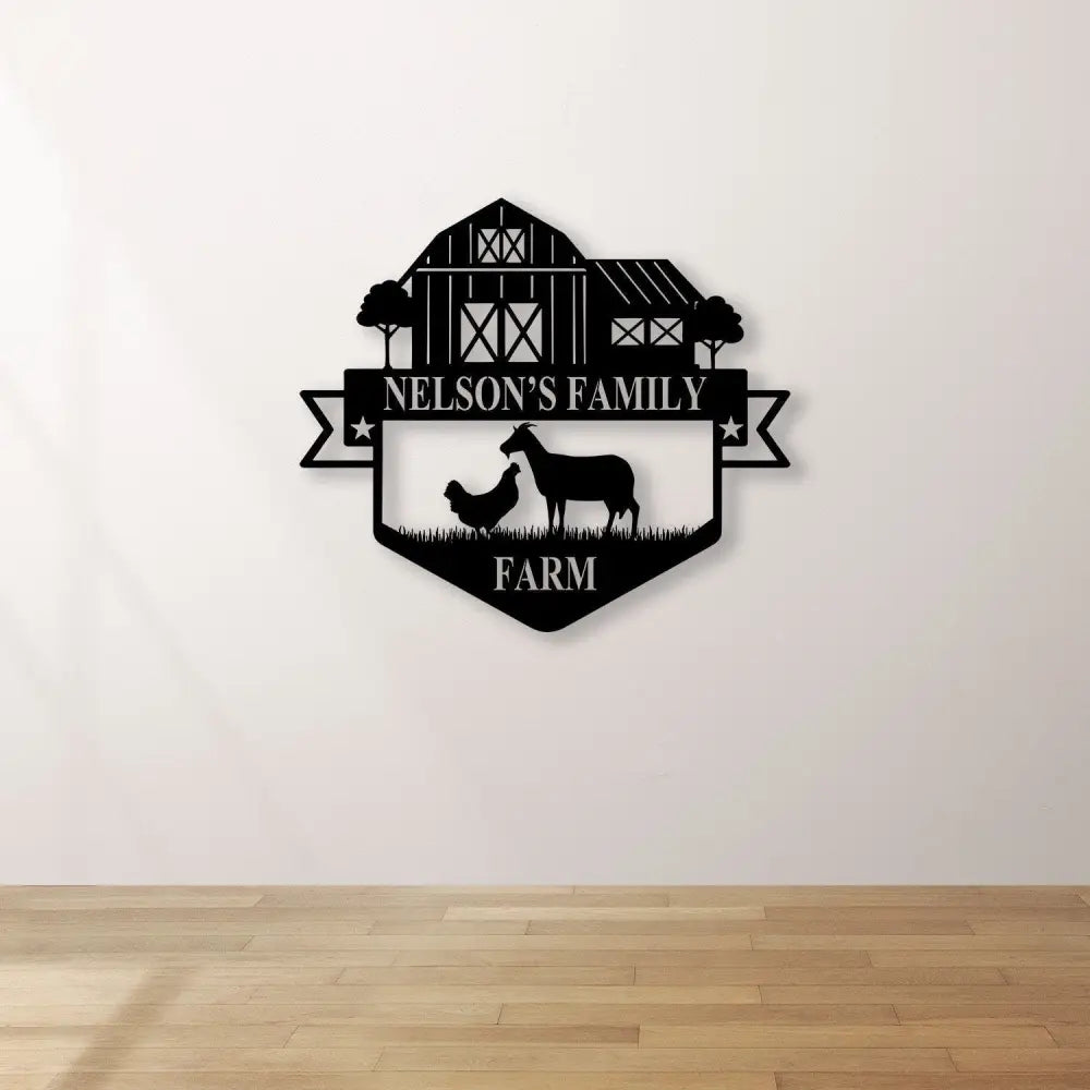 Custom Chicken And Goat Sign Personalized Goat And Chicken Metal Wall Art Chicken and Goat Ranch Farm Sign Goat And