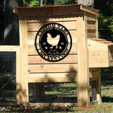 Custom Chicken Coop Sign - Hen House Coop Sign - Our Little Coop Sign Metal Sign - Metal Chicken Coop Sign | GearViral