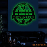 Custom Chicken Metal Sign Farm house Decor Personalized Chicken Coop Sign Name Chicken coop Wall Art Hen House Sign