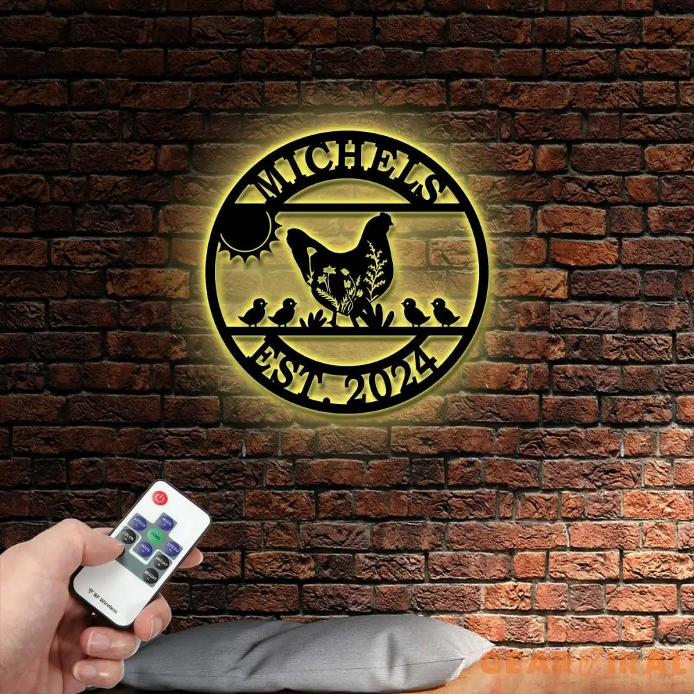 Custom Chicken Sign Farm Coop Sign Personalized Chicken Farm Sign Family Name Metal Sign for Farm House Hen House Coop